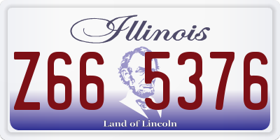 IL license plate Z665376