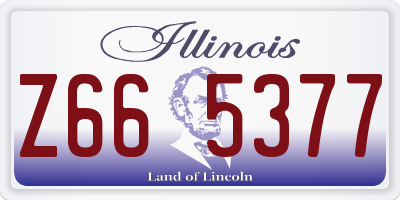 IL license plate Z665377