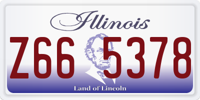 IL license plate Z665378