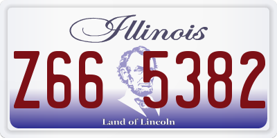 IL license plate Z665382