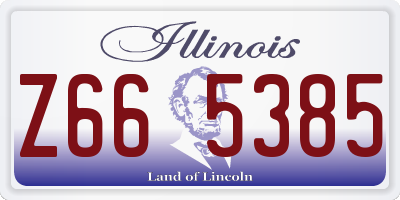 IL license plate Z665385