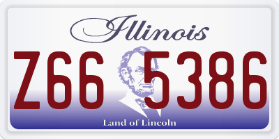 IL license plate Z665386