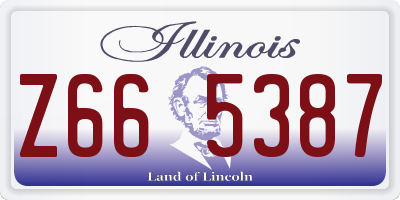 IL license plate Z665387