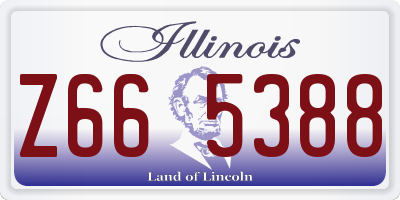 IL license plate Z665388