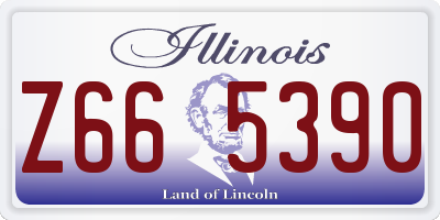 IL license plate Z665390