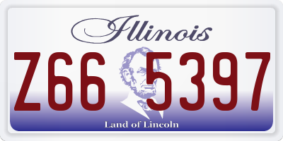 IL license plate Z665397