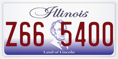 IL license plate Z665400