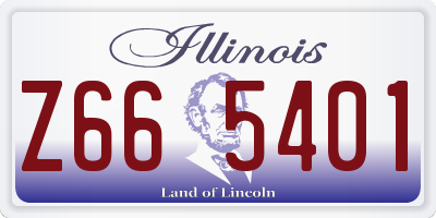 IL license plate Z665401