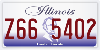 IL license plate Z665402