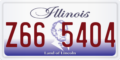 IL license plate Z665404