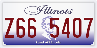 IL license plate Z665407