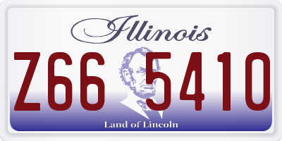 IL license plate Z665410