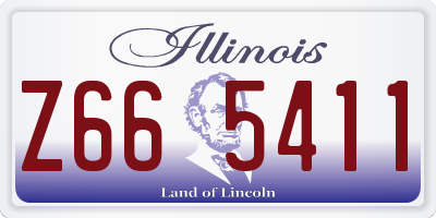 IL license plate Z665411