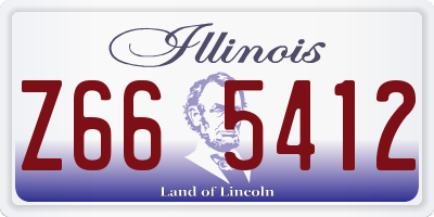 IL license plate Z665412