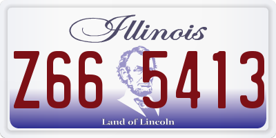 IL license plate Z665413