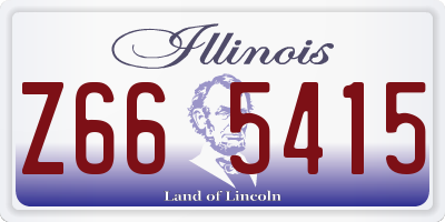 IL license plate Z665415