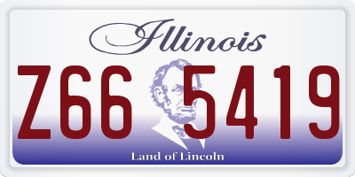 IL license plate Z665419