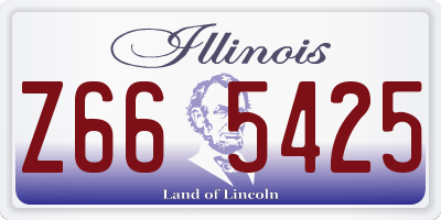 IL license plate Z665425