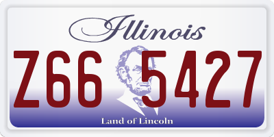 IL license plate Z665427