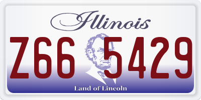 IL license plate Z665429