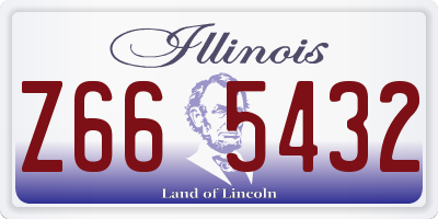 IL license plate Z665432