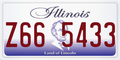 IL license plate Z665433