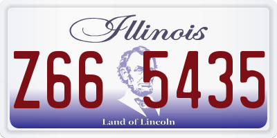 IL license plate Z665435