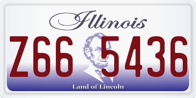 IL license plate Z665436