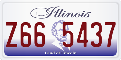 IL license plate Z665437