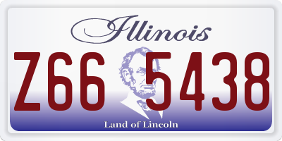 IL license plate Z665438