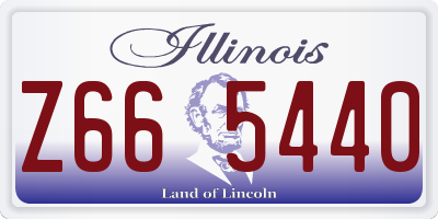 IL license plate Z665440