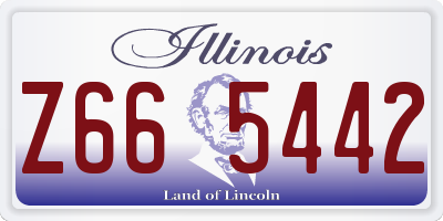 IL license plate Z665442