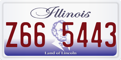 IL license plate Z665443
