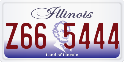 IL license plate Z665444