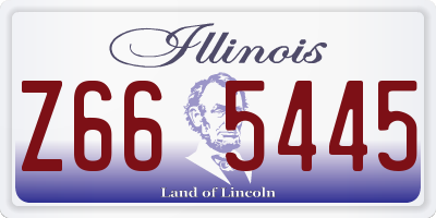 IL license plate Z665445