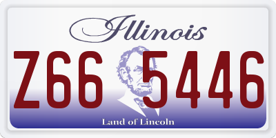 IL license plate Z665446