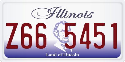 IL license plate Z665451
