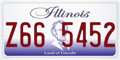 IL license plate Z665452