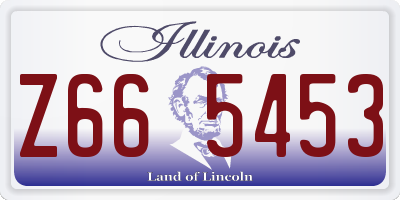 IL license plate Z665453