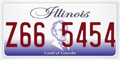 IL license plate Z665454