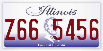 IL license plate Z665456