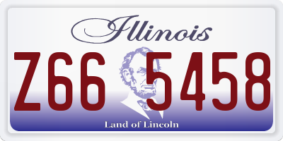 IL license plate Z665458