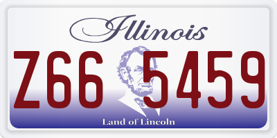 IL license plate Z665459