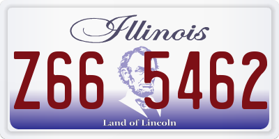 IL license plate Z665462