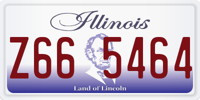 IL license plate Z665464