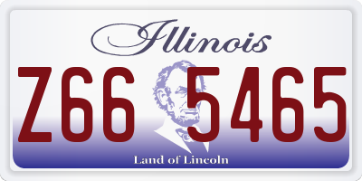 IL license plate Z665465