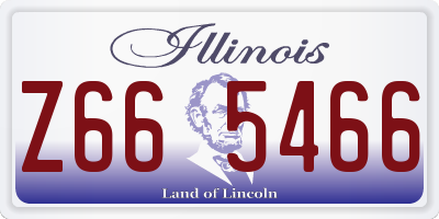 IL license plate Z665466