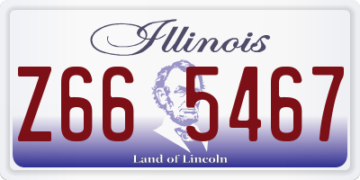 IL license plate Z665467