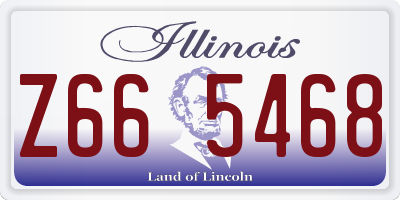 IL license plate Z665468