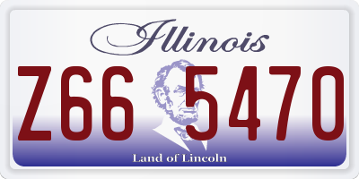 IL license plate Z665470